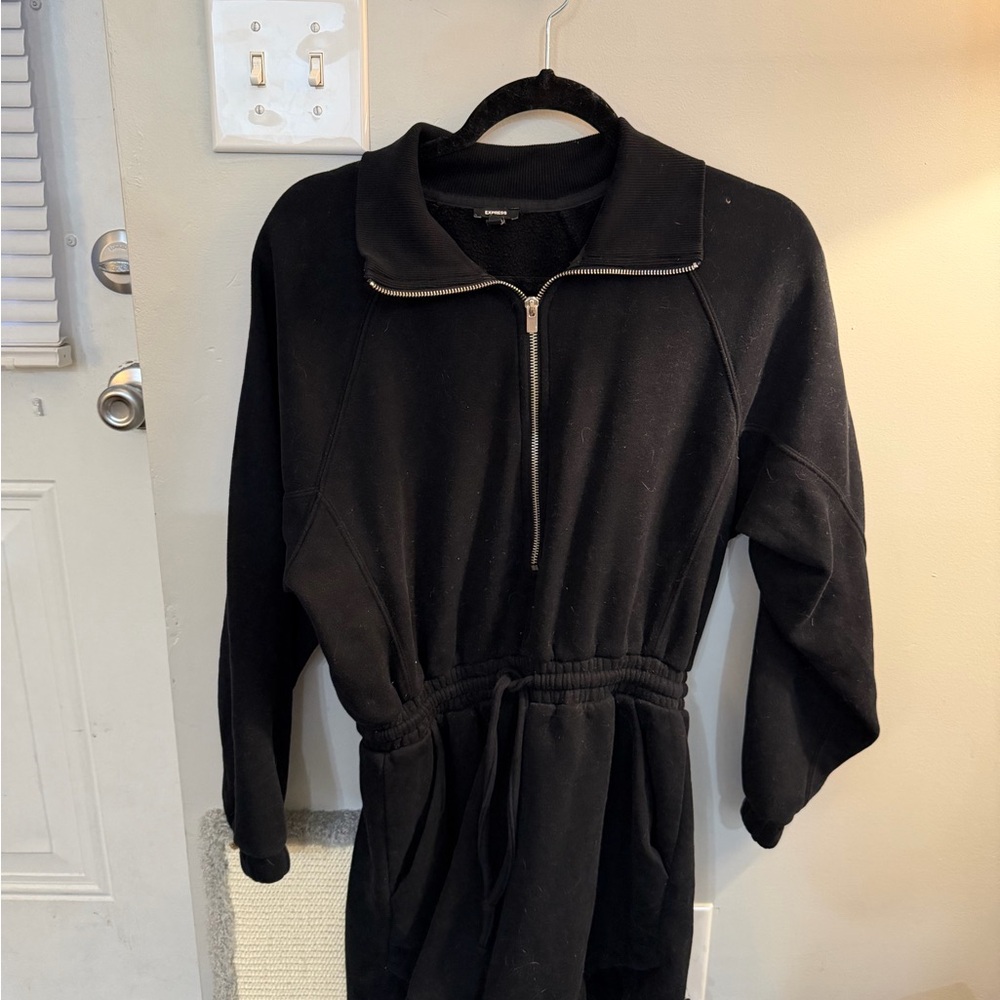 Express Black Zip-Up Outerwear